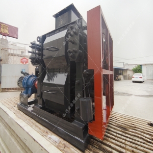 2PG610X400對輥破碎機發貨圖片_發往湖北十堰_破碎鵝卵石