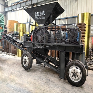 610X400對輥破碎機發貨圖片_發往甘肅蘭州_破碎金礦石