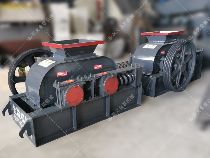 2pg400X250小型對輥破碎機(jī)發(fā)貨圖片_發(fā)往湖南長沙_破碎石英沙