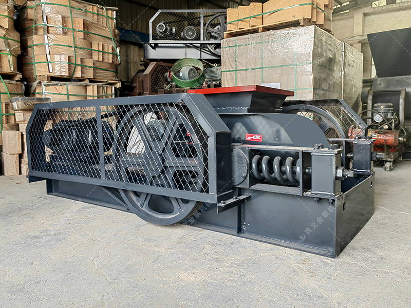 2pg400X250小型對輥破碎機(jī)發(fā)貨圖片_發(fā)往江蘇連云港_破水渣